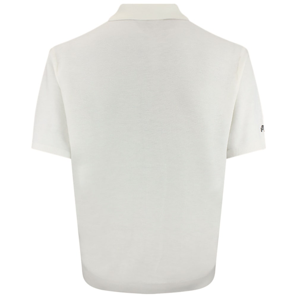 Malbon Golf Shirt - Crosscut Button Up Polo - Ivory FA26