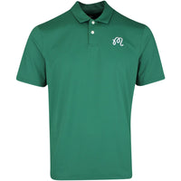 Malbon Golf Shirt - Evergreen M Icon Performance Pique - Green SS25