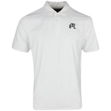 Malbon Golf Shirt - Evergreen M Icon Performance Pique - White SS25