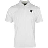 Malbon Golf Shirt - Evergreen M Icon Performance Pique - White SS25