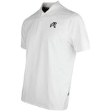 Malbon Golf Shirt - Evergreen M Icon Performance Pique - White SS25