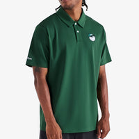 Malbon Golf Shirt - Fairway Baldwin Tech Polo - Forest FA25