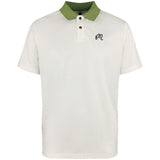 Malbon Golf Shirt - Fairway Hex Polo - Ivory FA26