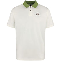 Malbon Golf Shirt - Fairway Hex Polo - Ivory FA26
