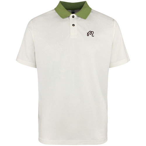Malbon Golf Shirt - Fairway Hex Polo - Ivory FA26