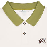 Malbon Golf Shirt - Fairway Hex Polo - Ivory FA26