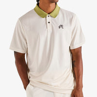 Malbon Golf Shirt - Fairway Hex Polo - Ivory FA26