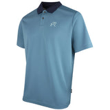 Malbon Golf Shirt - Fairway Hex Polo - Slate FA26