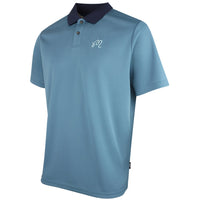 Malbon Golf Shirt - Fairway Hex Polo - Slate FA26