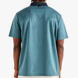 Malbon Golf Shirt - Fairway Hex Polo - Slate FA26