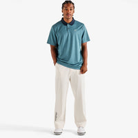 Malbon Golf Shirt - Fairway Hex Polo - Slate FA26