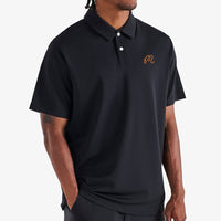 Malbon Golf Shirt - Fairway Icon Polo - Black SS26