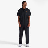 Malbon Golf Shirt - Fairway Icon Polo - Black SS26