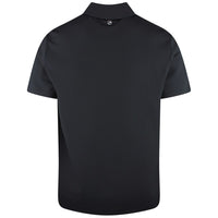 Malbon Golf Shirt - Fairway Icon Polo - Black SS26