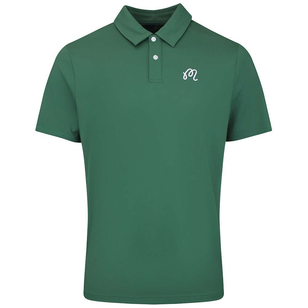 Malbon Golf Shirt - Fairway Icon Polo - Forest SS26