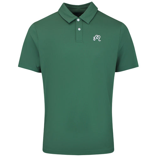 Malbon Golf Shirt - Fairway Icon Polo - Forest SS26