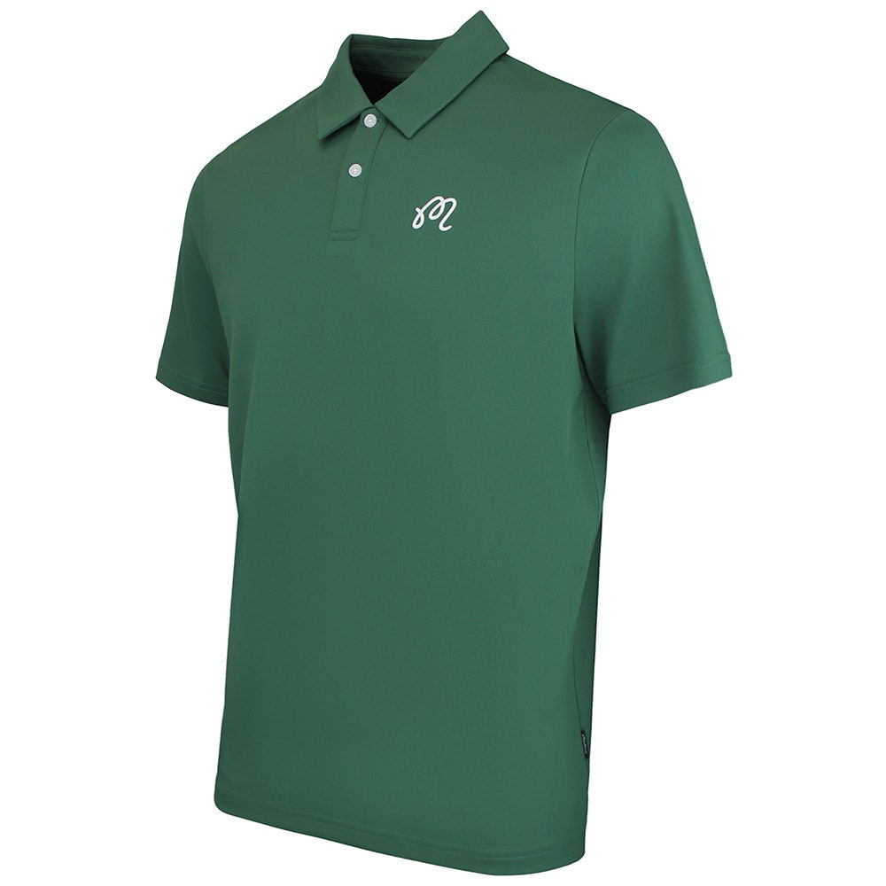 Malbon Golf Shirt - Fairway Icon Polo - Forest SS26