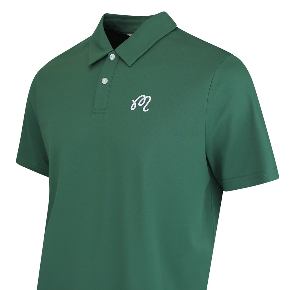 Malbon Golf Shirt - Fairway Icon Polo - Forest SS26