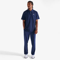 Malbon Golf Shirt - Fairway Icon Polo - Navy - White SS26