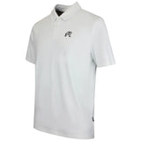 Malbon Golf Shirt - Fairway Icon Polo - White - Black SS26