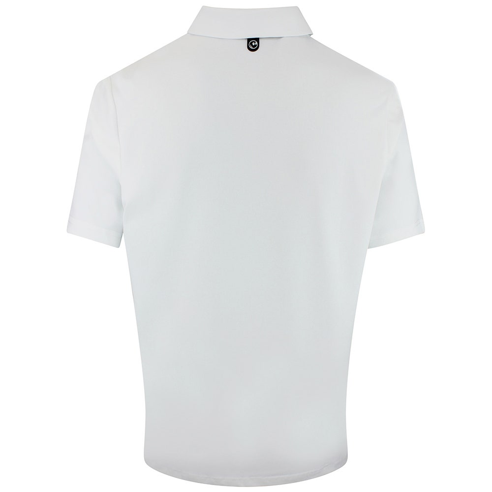 Malbon Golf Shirt - Fairway Icon Polo - White - Black SS26