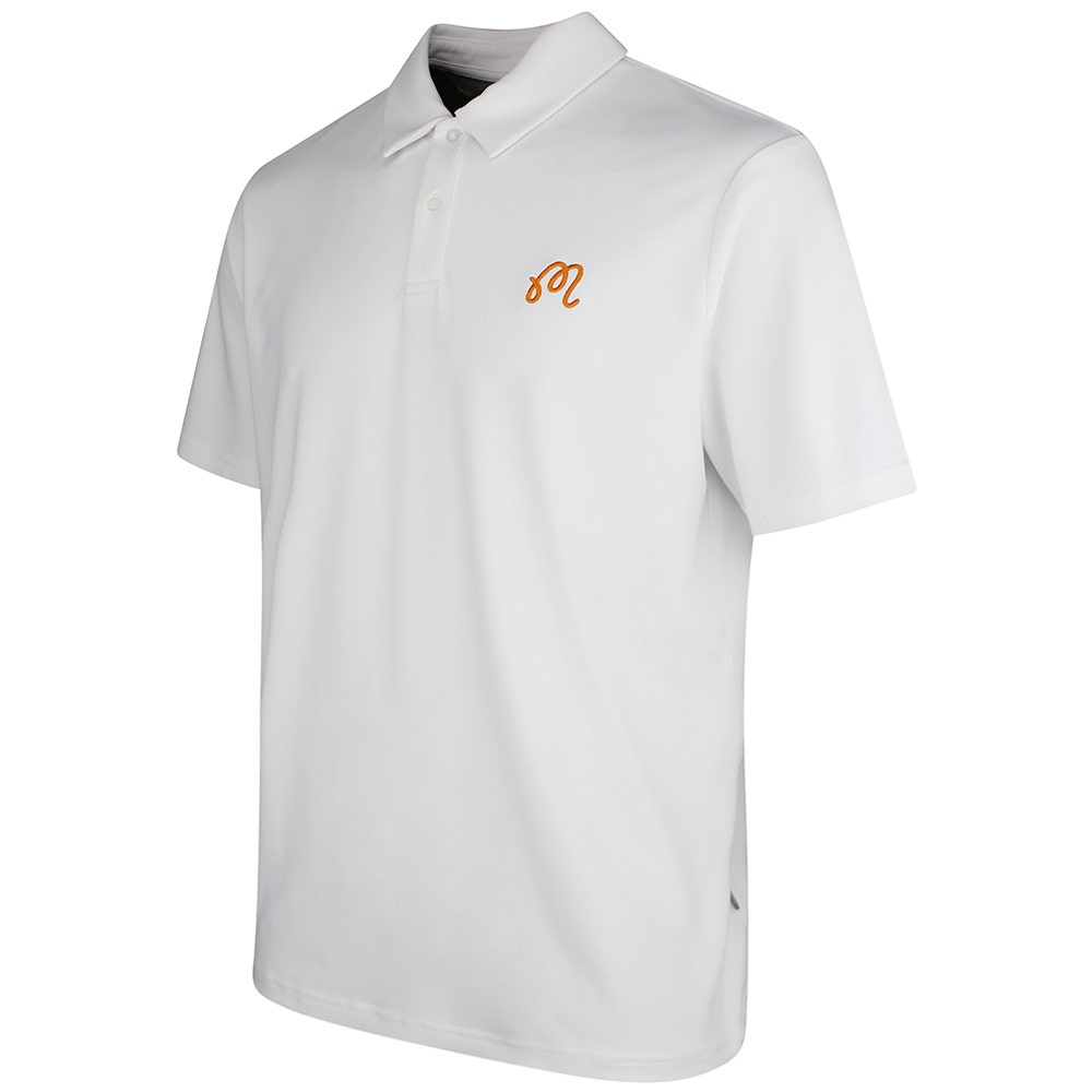 Malbon Golf Shirt - Fairway Icon Polo - White - Marmalade SS26