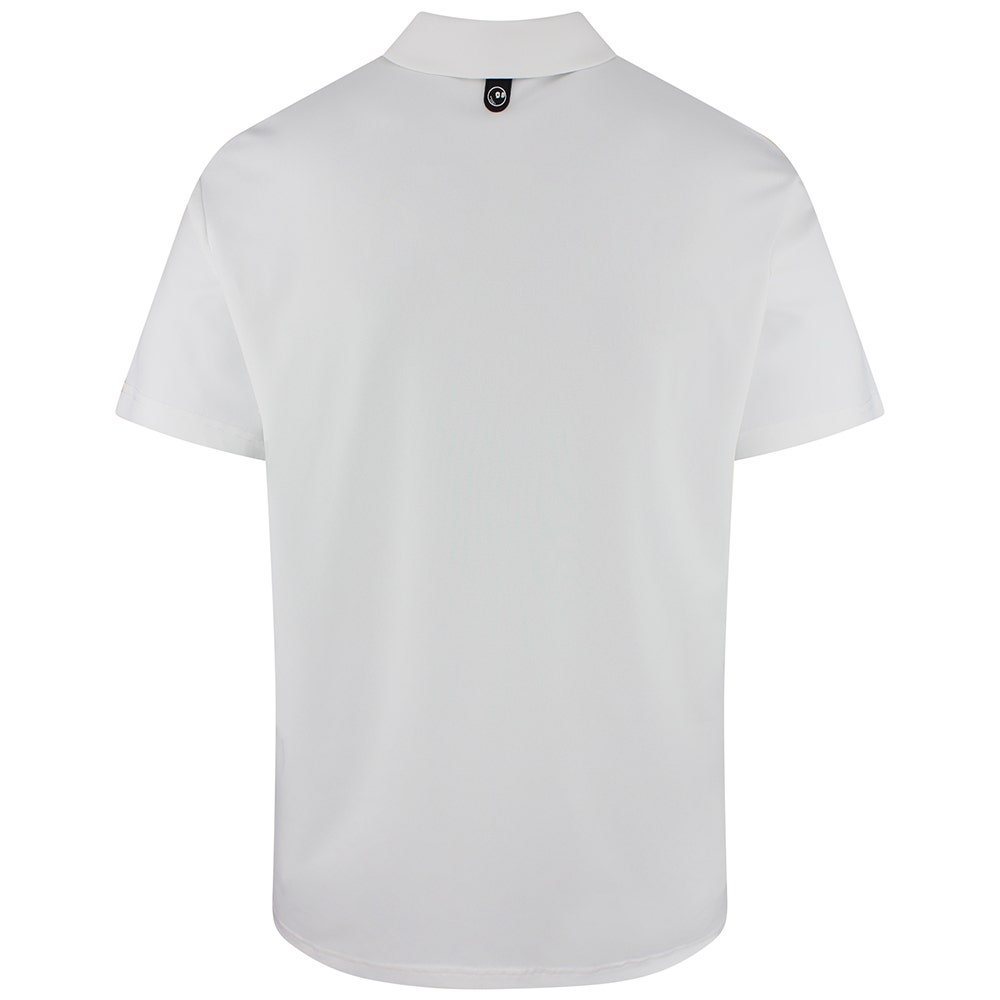 Malbon Golf Shirt - Fairway Icon Polo - White - Marmalade SS26