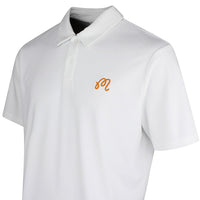 Malbon Golf Shirt - Fairway Icon Polo - White - Marmalade SS26