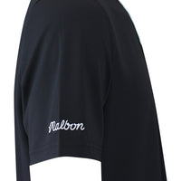 Malbon Golf Shirt - Fairway Monarch Polo - Black FA25