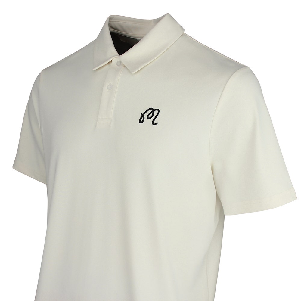 Malbon Golf Shirt - Fairway Polo - Ivory SS26