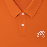 Malbon Golf Shirt - Fairway Polo - Marmalade SS26
