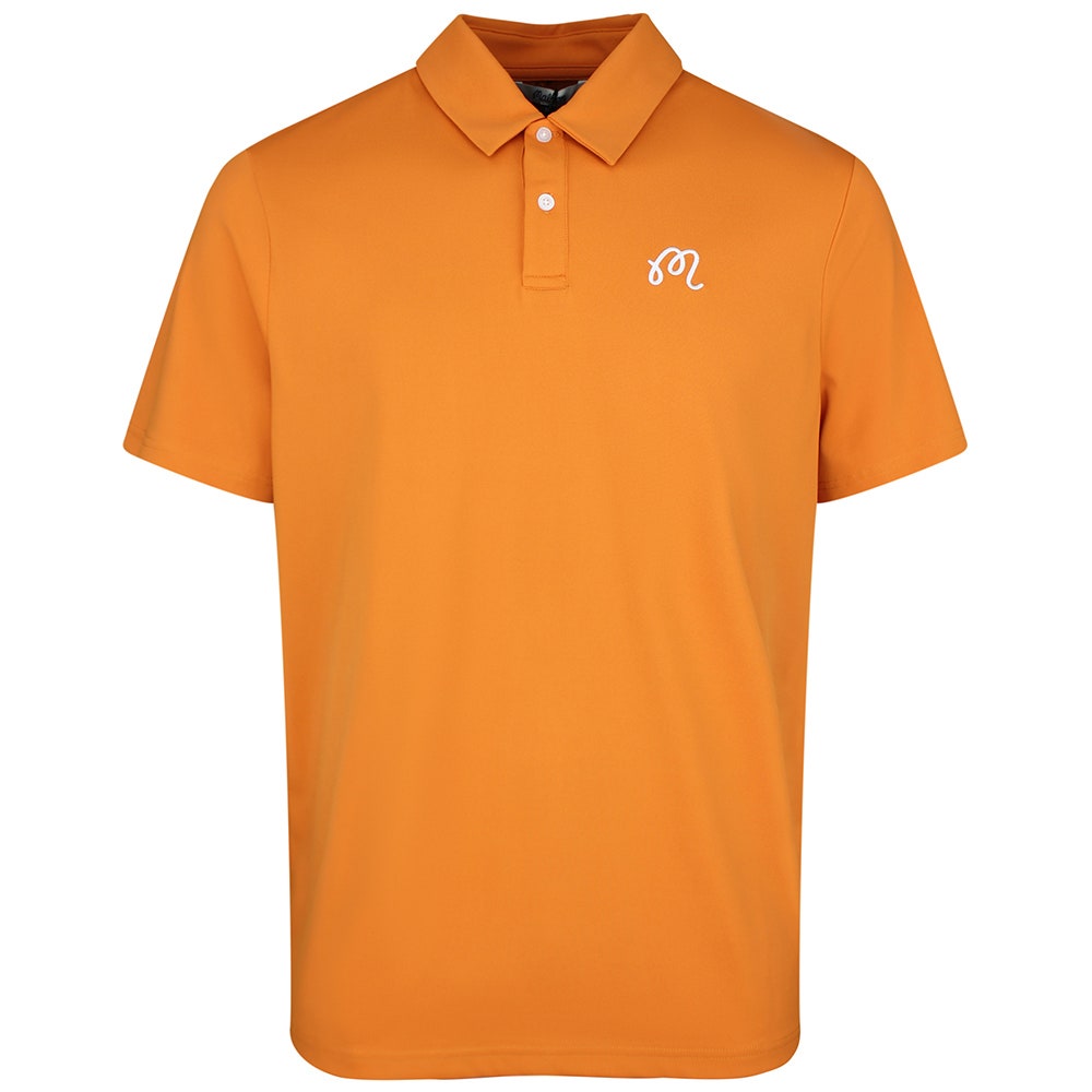 Malbon Golf Shirt - Fairway Polo - Marmalade SS26