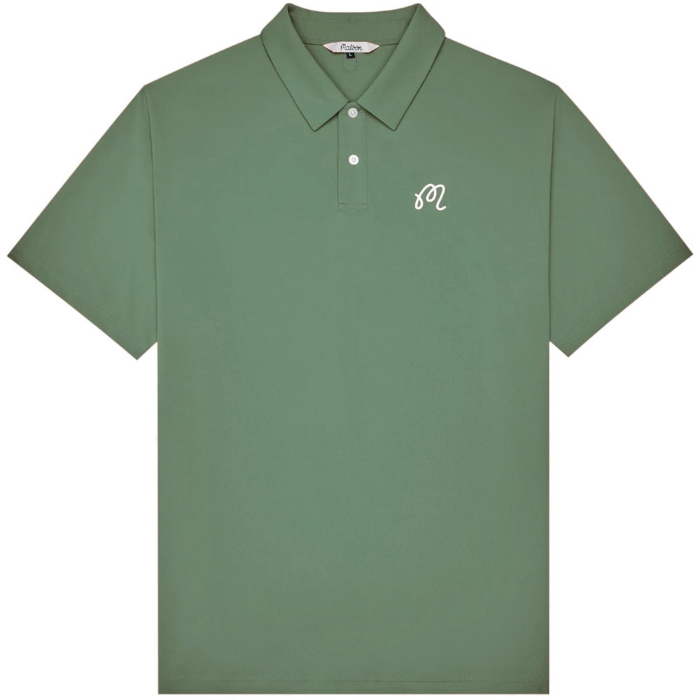 Malbon Golf Shirt - Fairway Polo - Olivine SS26