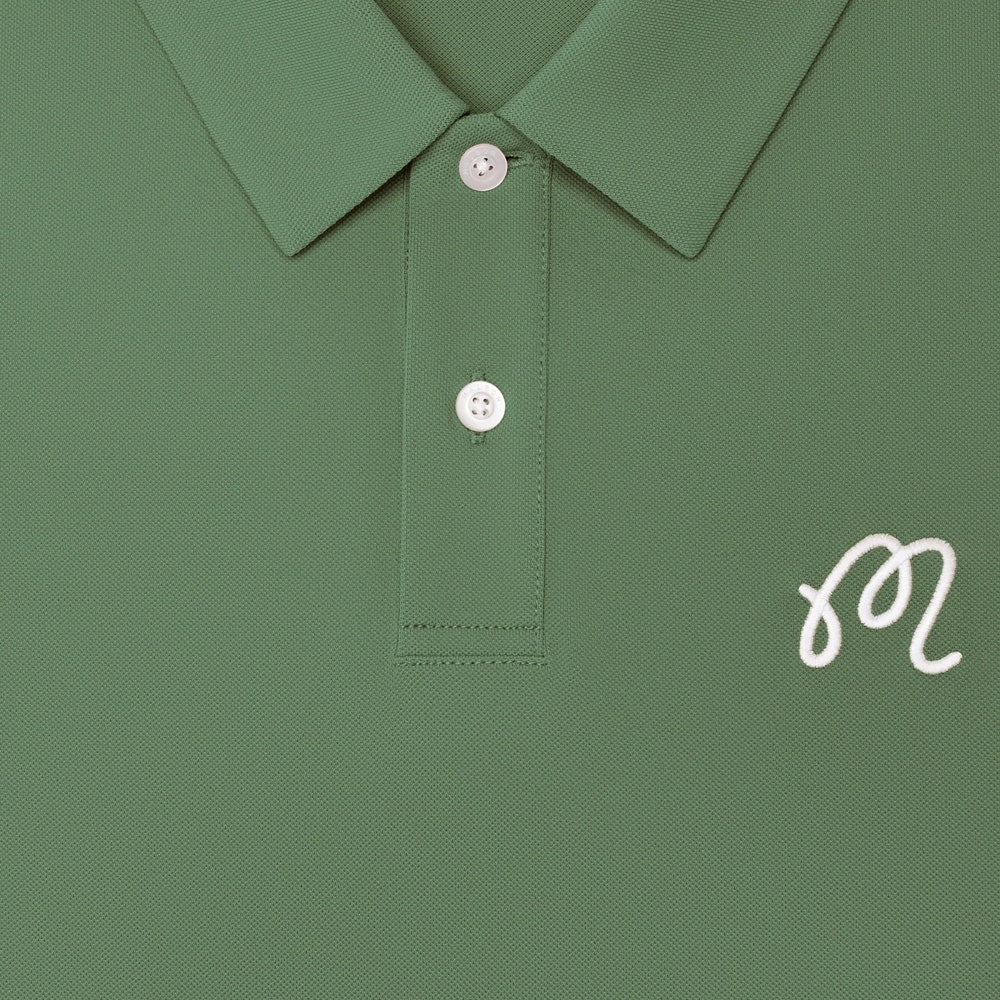 Malbon Golf Shirt - Fairway Polo - Olivine SS26