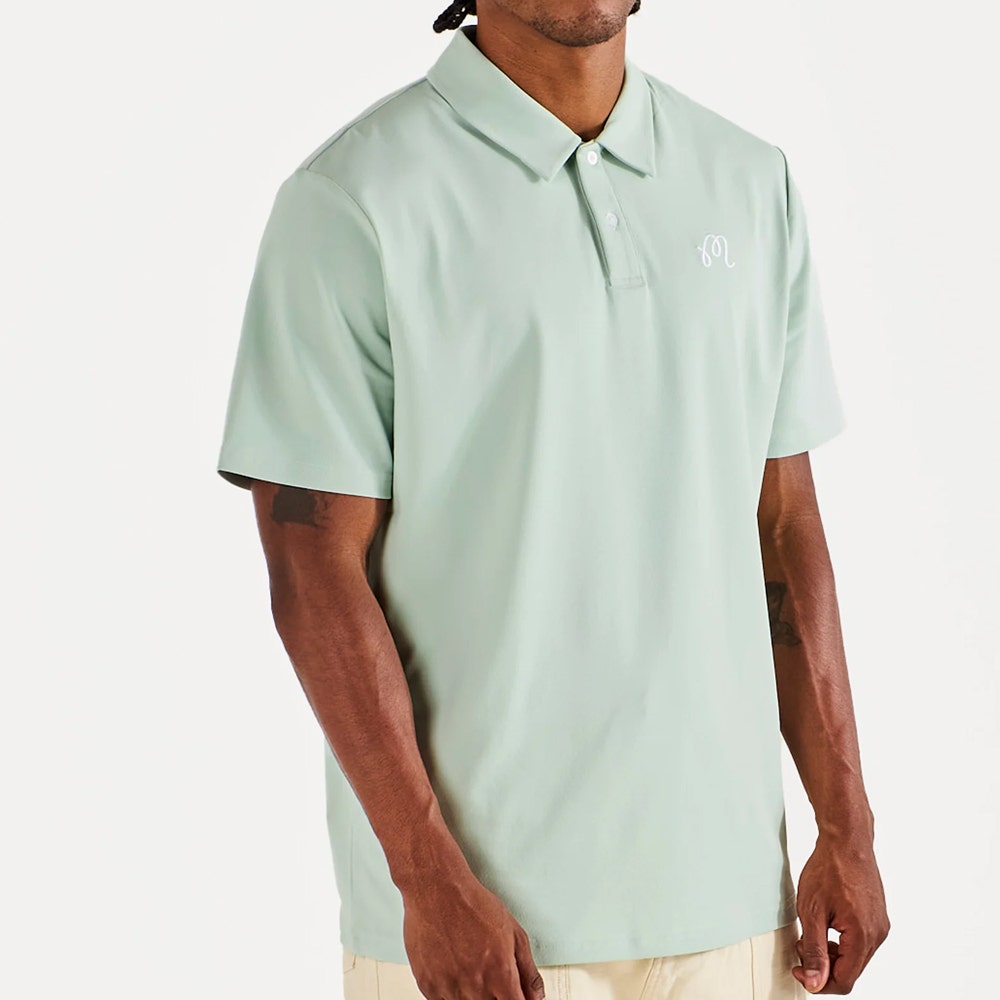 Malbon Golf Shirt - Fairway Polo - Surf Spray SU26