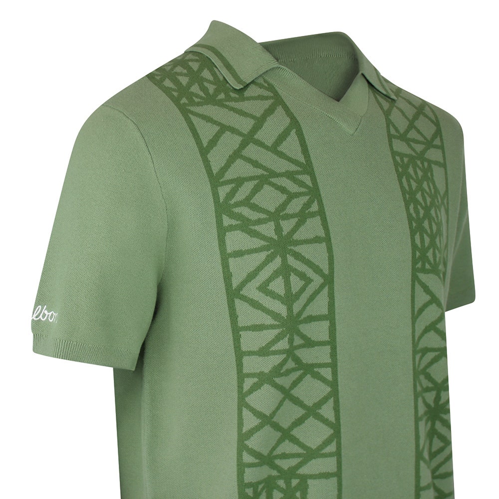 Malbon Golf Shirt - Habana Polo - Olivine SS26