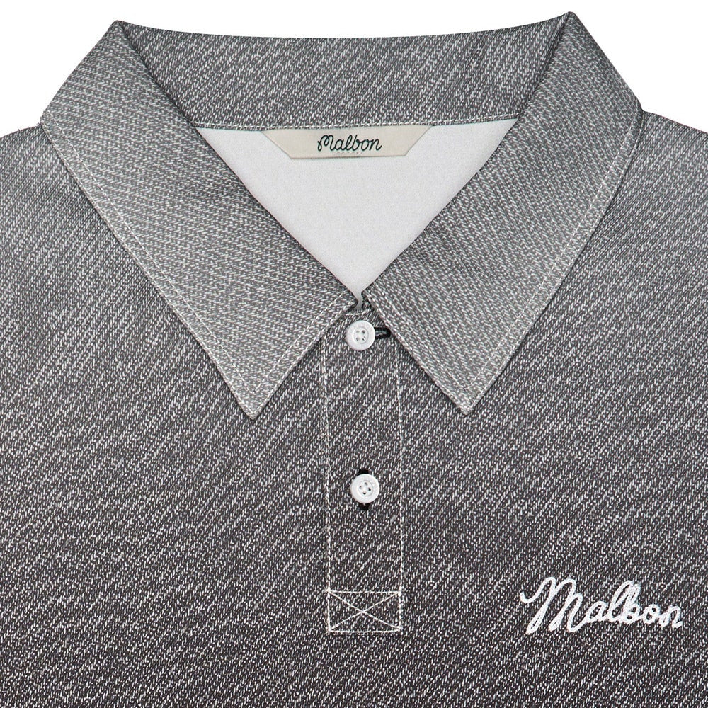 Malbon Golf Shirt - Ironfade Polo - Black FA26