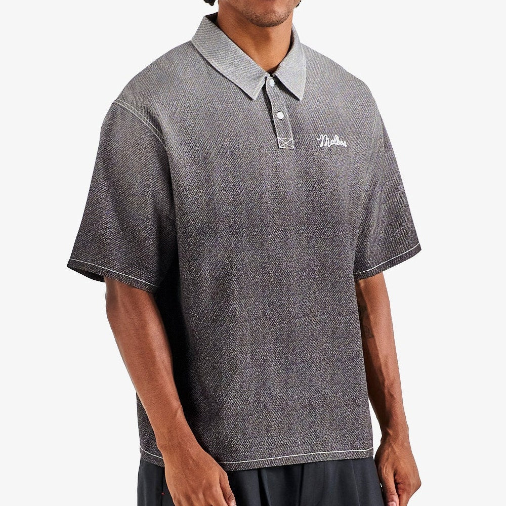Malbon Golf Shirt - Ironfade Polo - Black FA26