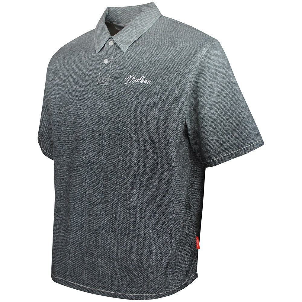 Malbon Golf Shirt - Ironfade Polo - Black FA26