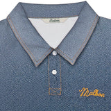 Malbon Golf Shirt - Ironfade Polo - Dusty Navy FA26