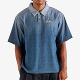 Malbon Golf Shirt - Ironfade Polo - Dusty Navy FA26