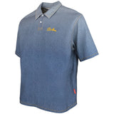 Malbon Golf Shirt - Ironfade Polo - Dusty Navy FA26