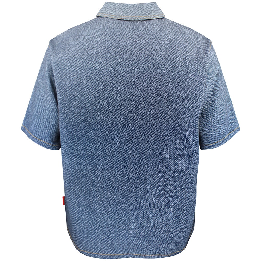 Malbon Golf Shirt - Ironfade Polo - Dusty Navy FA26