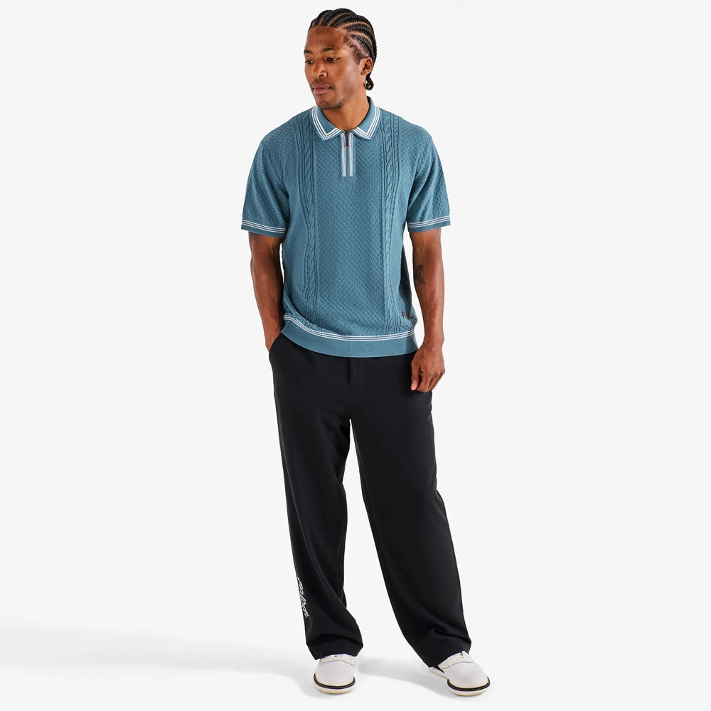 Malbon Golf Shirt - Navarro Polo - Aegean Blue SU26