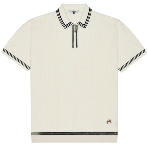 Malbon Golf Shirt - Navarro Polo - Cream SU26