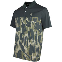Malbon Golf Shirt - Tour Divot Camo Polo - Bark Camo SS26