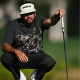 Malbon Golf Shirt - Tour Divot Camo Polo - Bark Camo SS26
