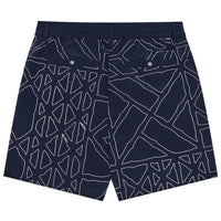 Malbon Golf Shorts - Mesh Basket Pocket Short - Midnight SS26