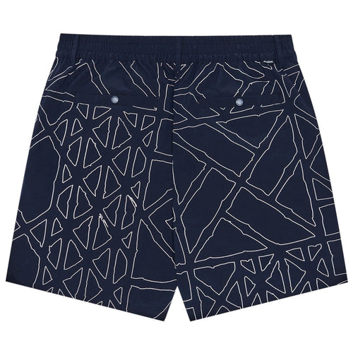 Malbon Golf Shorts - Mesh Basket Pocket Short - Midnight SS26