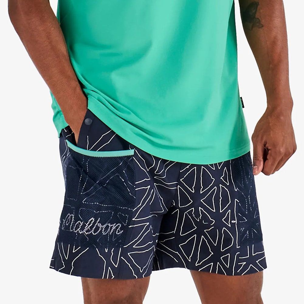 Malbon Golf Shorts - Mesh Basket Pocket Short - Midnight SS26